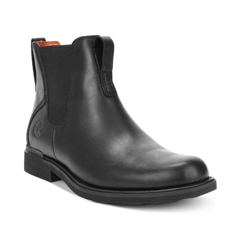 black timberland chelsea boots